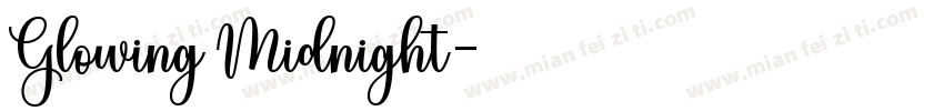 Glowing Midnight字体转换